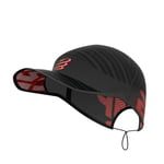 Compressport Pro Racing Cap Str. ONESIZE Unisex - Svart/Rød Løpecaps for Optimal Komfort og Beskyttelse