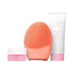 FOREO LUNA 4 Balance Set - Brosse Visage Nettoyante Pour Peau Équilibrée + LUNA Micro-Foam Cleanser 2.0 100 ml + Baume demaquillant (Ultra Nourrissant) 15 ml - Masseur Visage Raffermissant