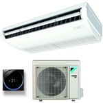 Daikin - climatiseur plafonnier dc inverter 12000 btu fha35a r-32 wi-fi optionnel avec commande filaire - garantie europèenne commande filaire noir