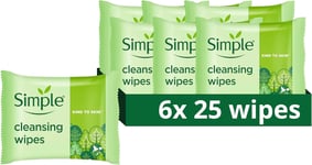 Simple Kind to Skin Bio-degradable Cleansing Wipes face wipes to remove eye for