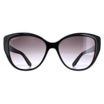 Salvatore Ferragamo Womens Sunglasses SF912S 001 Black with Flower Print Grey Gradient - One Size