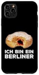 Coque pour iPhone 11 Pro Max Discours d'Ich Bin Ein Berliner Jelly Donut Cold War