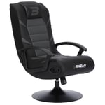 BraZen Gaming Chairs Pride 2.1 Bluetooth Surround Sound Gaming Chair Black/Grey