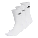 Adidas Crew Sokker, 3 par White/Black XL (46-48)