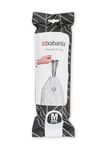 Brabantia IdealFit Bin Liners (Size M/60 Litre) Ideal Quality Thick Plastic Trash Bags with Tie Tape Drawstring Handles (10 Bags)