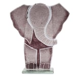 D & J Glassware Glass Ellie the Elephant Ornament 890069