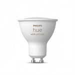 Philips Hue -LED-smartlampa, BT, Vit och färgambians, GU10, 4,2 W, 1-pack