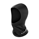 Black Crevice Bonnet de tempête I Masque de tempête Homme & Femme I Masque de Ski Chaud 100% Polyester I Masque de tempête Noir Hiver I 3 Tailles S,M,L I Protection Contre Le Froid Visage (L, Noir)