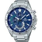 Casio Edifice Mens Silver Watch EFV-620D-2AVUEF Stainless Steel - One Size