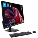 SIMPLETEK - Ordinateur tout-en-un 27" Full HD Core i7 Jusqu'à 3,6 GHz Windows 11 | 8 Go RAM 120 Go SSD mSATA + 2 To SSD 2,5 pouces | Souris et clavier sans fil inclus