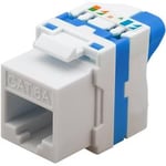 CAT6A RJ45 oskärmat Keystone-uttag, verktygsfritt