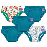 Bambino Mio, Culotte d'apprentissage Lavable, unisexe, pour garçons et filles, safari en fête, 2-3 ans, lot de 5