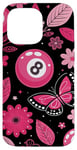 iPhone 14 Pro Max Retro Pink Lucky Disco 8 Ball For Women Case