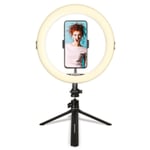 AgfaPhoto Ring Light Realiview ARL11 avec trépied - Lumiere LED pour téléphone, 