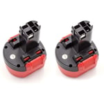 2x NiMH batterie 1500mAh (9.6V) pour outil électrique outil Powertools Tools Bosch gsr 9.6-2, gsr 9.6V, psr 960 - Vhbw