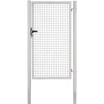 Portillon pour cloture grillagée Garden+ blanc l. 105 x H.175 cm