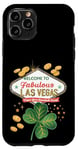 Coque pour iPhone 11 Pro Shamrock Crazy - Jeu de hasard pour la Saint-Patrick de Las Vegas