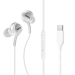 USB-C Earbuds Multi-function Buttons- Samsung, White