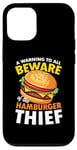 iPhone 12/12 Pro Beware of the Hamburger Thief for a Burger Eater Case