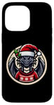 Coque pour iPhone 14 Pro Max Dessin animé Dragon avec bonnet de Père Noël Noël enfants garçons filles