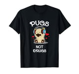 Pugs Not Drugs T-Shirt - For Dog Owners Against Drug Abuse T-Shirt