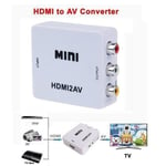 HDMI vers AV Composite RCA CVBS vidéo audio adaptateur convertisseur hdmi2av