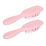 2pcs Long Handle Shampoo Brush Hair Scrubber Fatigue Relief Compact Hair Scalp