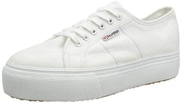 Superga Women's 2790 acotw Linea Up and Down Sneaker, White 901 White, 7 UK