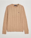 Polo Ralph Lauren Cotton Cable Pullover  Camel Melange