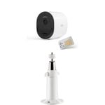 Arlo Go 2 3G/4G LTE Caméra dieur/Extérieur, Blanc, Comptabile Go, Go 2, Essential (+XL), Pro 3, Pro 4 (+XL), Pro 5, Ultra 2 (+XL) Camera Surveillance WiFi - Accessoire Certifie, VMA1000