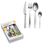 Fiskars Cutlery Set, 16-Piece, Steel, Silver/Matt, Functional Form, 1002958