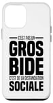 Coque pour iPhone 12 mini J'ai Pas Un Gros Bide Homme Femme AntiSocial Distance Humour