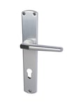 Alpertec aluminium phil-lS poignée de porte en aluminium anodisé pour wohnungseingangstüren r de la marque haeusler-shop poignée de porte pZ 72 mm, argent, 40401010PO