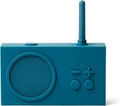 Enceinte Bluetooth Portable et Poste Radio FM, Etanche avec Batterie Rechargeable - Bleu Canard