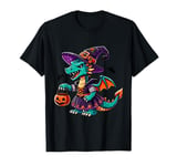 Scary Halloween Dragon Witch Hat Costume Spooky Season T-Shirt