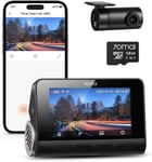 4K+1080P QHD DashCam Voiture Avant Arrière A810 avec Sony IMX678,WiFi Camera Voiture avec Carte SD 128G,Caméra Embarquée Voiture GPS et ADAS Intégré,Mode Stationnement 24H,Contrôle de l'APP