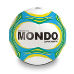 MONDO Sport - Ballon de Beach Soccer Copacabana - Taille 5 Soft Touch - 400 g - Blanc Bleu Jaune - 13615