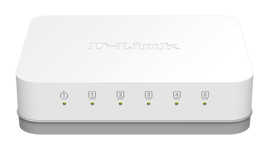 D-LINK – 5-Port Gigabit Easy Desktop Switch, kytkin 5x10/100/1000, musta (GO-SW-5G/E)