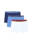 Emporio Armani Men's CORE Logoband 3-Pack Boxer Shorts, Bianc/INCHIOS/AZZURR, XL