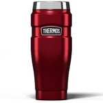 Thermos Stainless King Travel Tumbler & Multi- Purpose Flask- 470ml Insulated Hot & Cold Water Bottle for Daily Commute & Weekend Adventures - Sleek Design in Red, 5-Year Durability