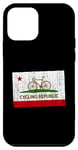 Coque pour iPhone 12 mini California CYCLING REPUBLIC Flag Bicycle Road Bike Inspired
