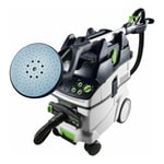 Festool Kit ponceuse à bras et aspirateur LHS 2-M 225 EQ/CTM 36-set PLANEX