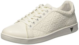 Guess Femme Super Chaussure de Tennis, Blanc, 40 EU