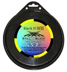 Still in Black Black N One Bobine Cordage de Tennis Mixte Adulte, Noir/Jaune, 1,25 mm x 120 m