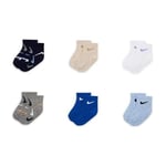 NIKE Kids Swooshfetti Ankle Socks 6 Pairs EU 15