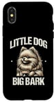 Coque pour iPhone X/XS Little Dog Big Bark Poméraniens Chien Poméranien