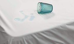 Italian Bed Linen Drap Housse protège-Matelas imperméable TPU, Microfibre, Blanc, 1 Place