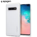 For Samsung Galaxy S10 Plus Case, Spigen Thin Fit Classic Protective Cover White