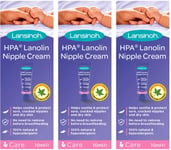 3 X Lansinoh HPA Lanolin Nipple Cream 10ml pack hospital bag essential