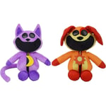 Smiling Critters Plysch, 12-tums CatNap Plysch Roliga Smiling Critters plyschar, söta gosedjur Kudde Doll Toys for Fans Kids (CatNap+DogDay) [Fw]